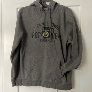 Small town pot head coffee sweatshirt
